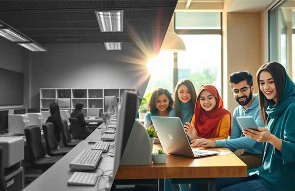 تصویر مربوط به اینترنت قدیم و دوران مودم ۵۶k